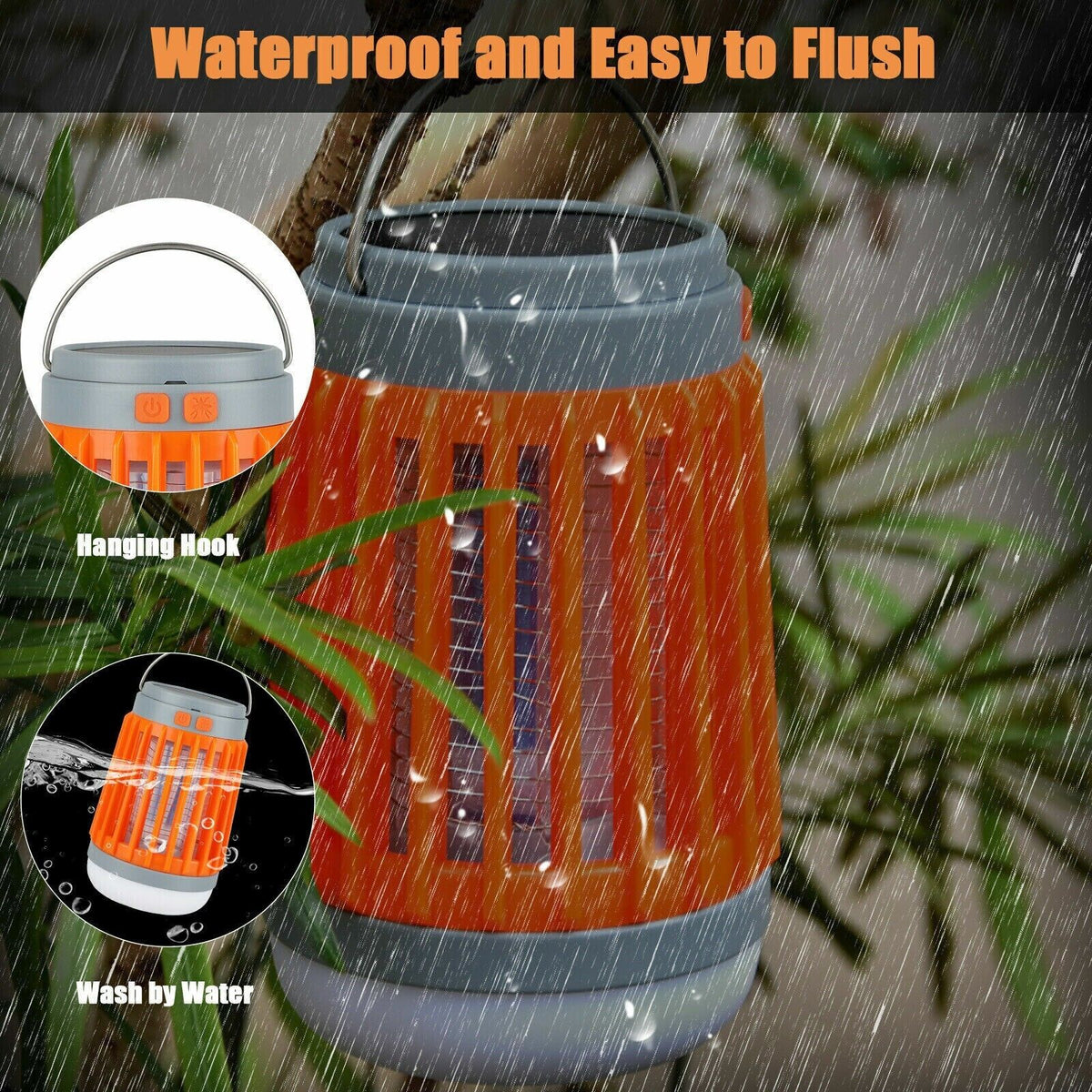 Solar Rechargeable Mosquito Zapper & Camping Lantern