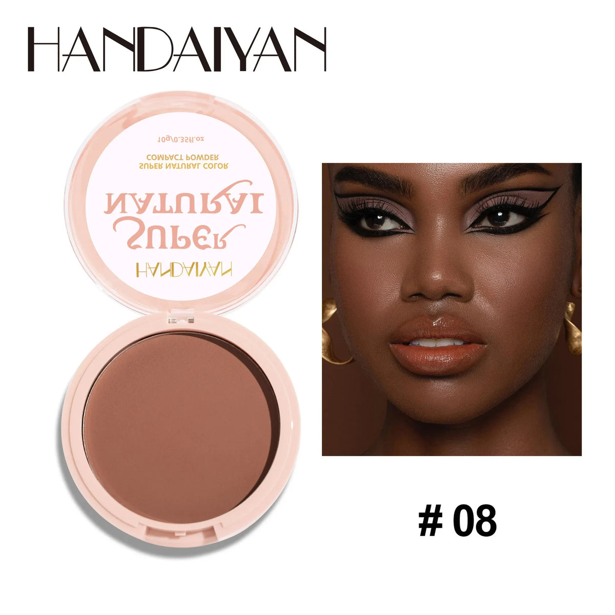 8-Color Matte Face Pressed Powder — 24-Hour Oil Control Setting Powder