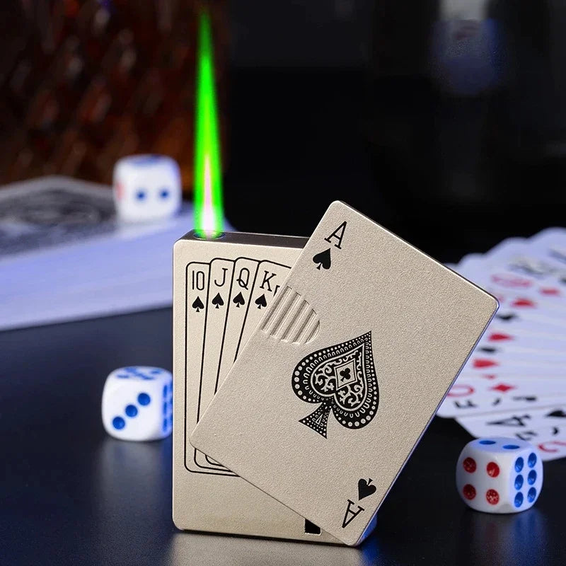 Ace of Spades Metal Butane Lighter