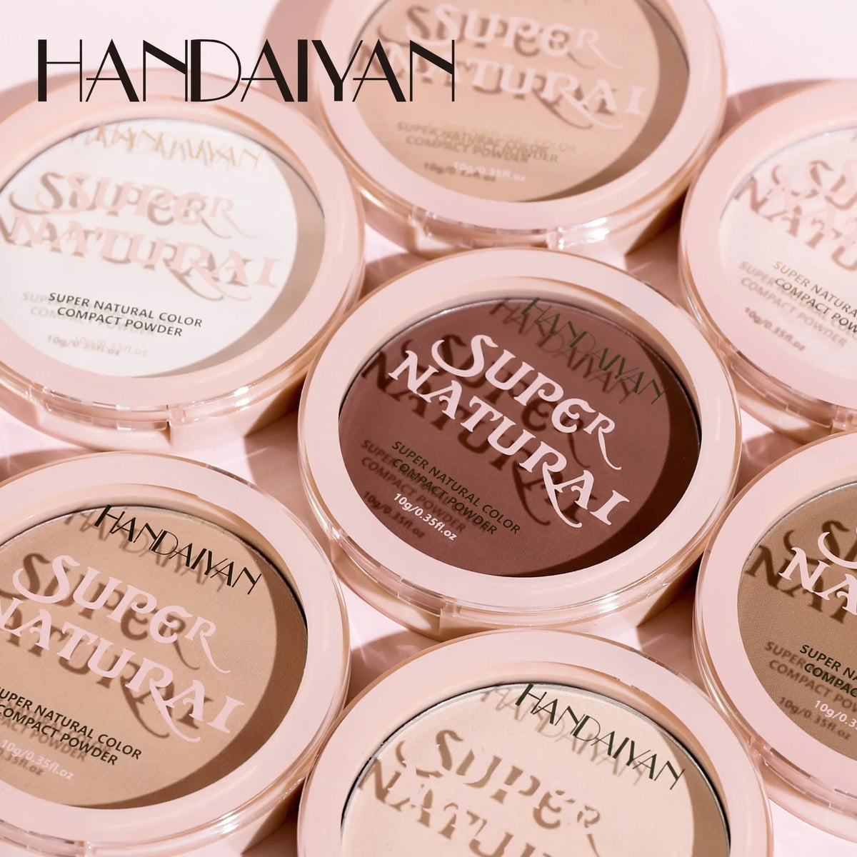 8-Color Matte Face Pressed Powder — 24-Hour Oil Control Setting Powder