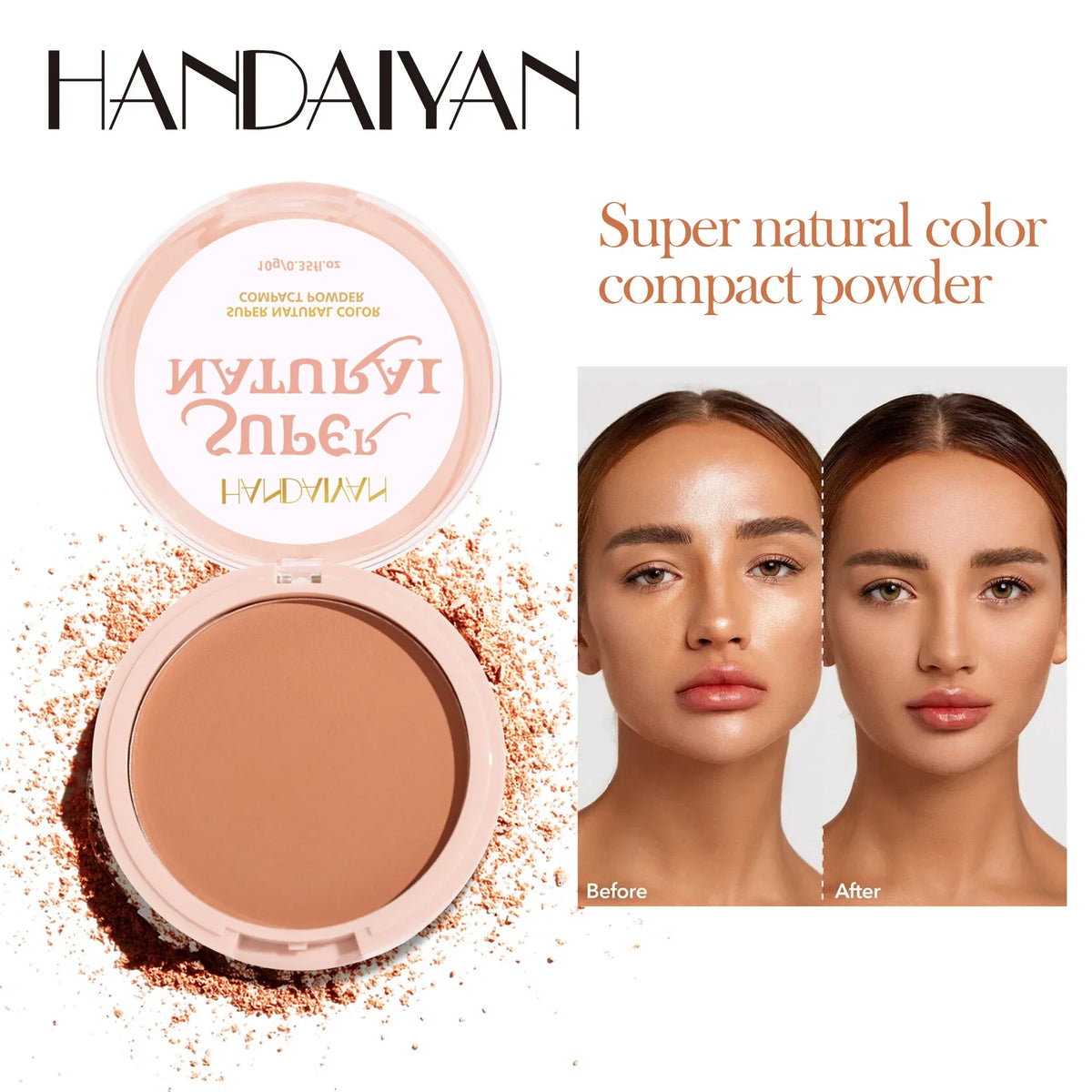 8-Color Matte Face Pressed Powder — 24-Hour Oil Control Setting Powder