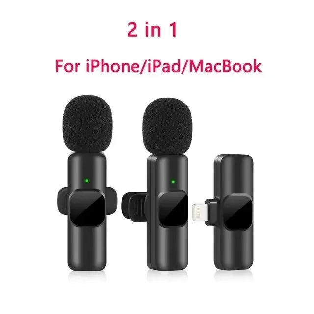 Wireless Lavalier Microphone – Mini Mic for iPhone, Android, Live Broadcast & Gaming