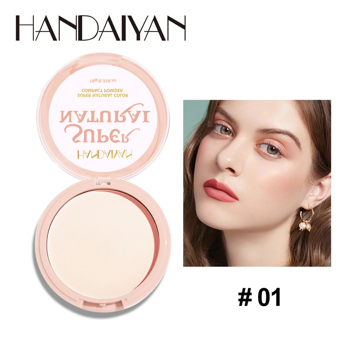 8-Color Matte Face Pressed Powder — 24-Hour Oil Control Setting Powder