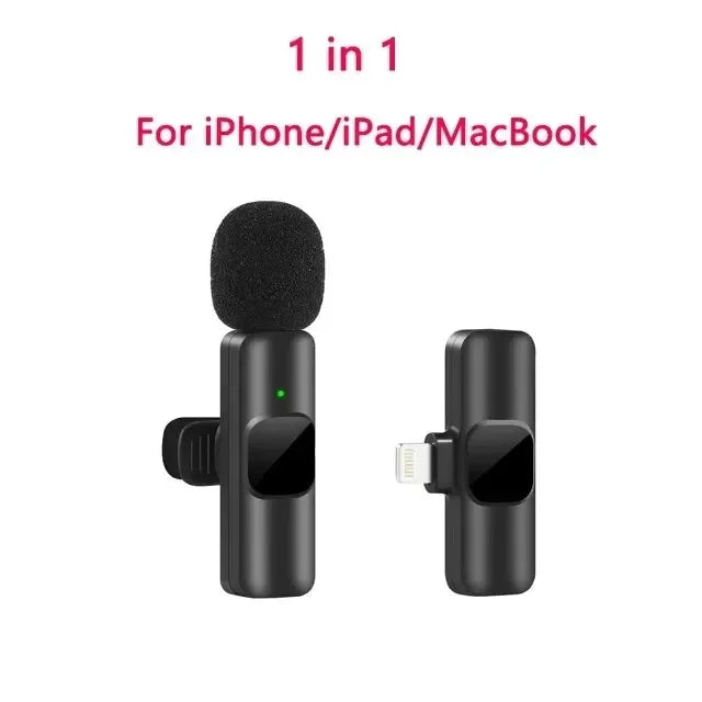 Wireless Lavalier Microphone – Mini Mic for iPhone, Android, Live Broadcast & Gaming