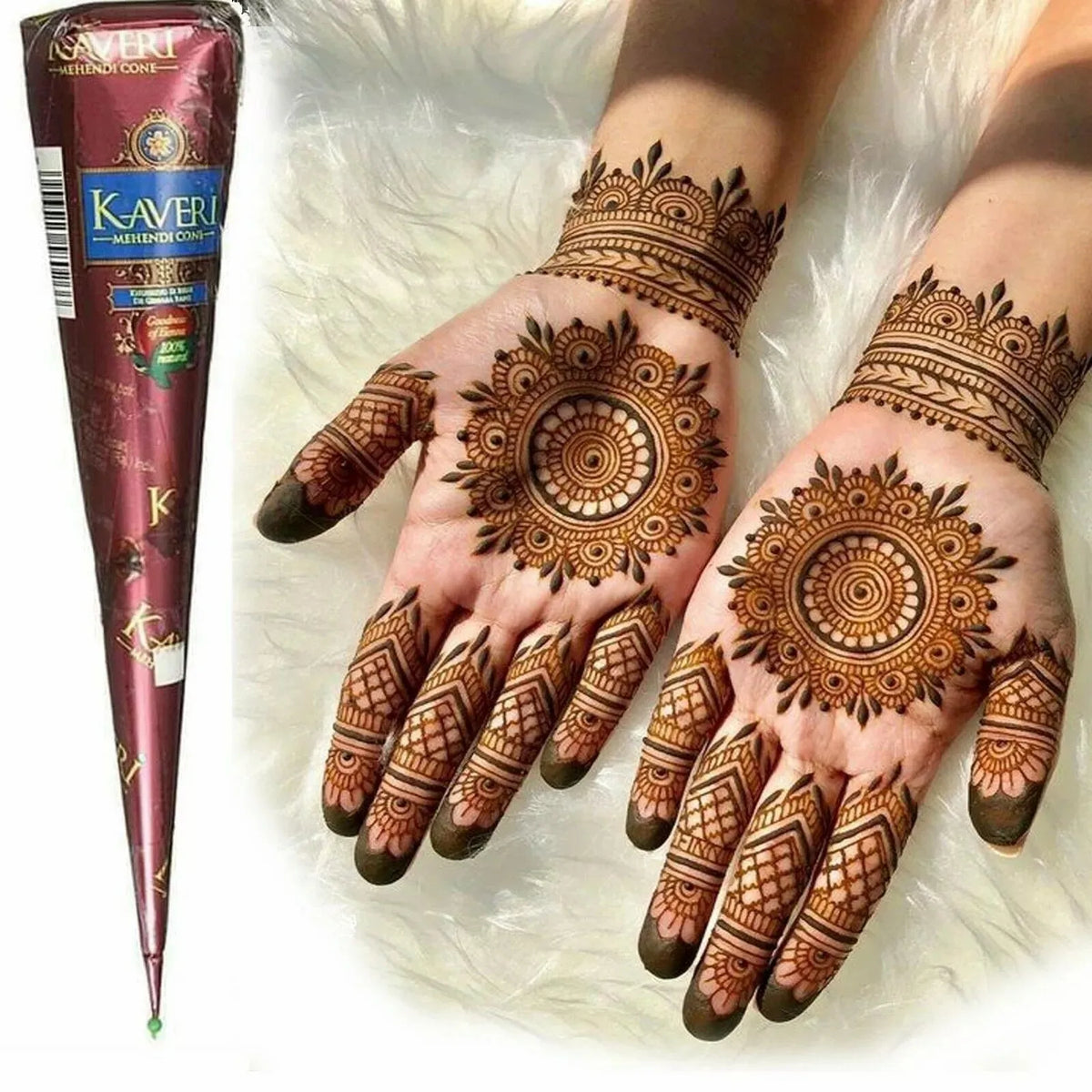 Organic Brown Henna Tattoo Cream – Natural Semi-Permanent Temporary Tattoo (1/2/3 Pack)
