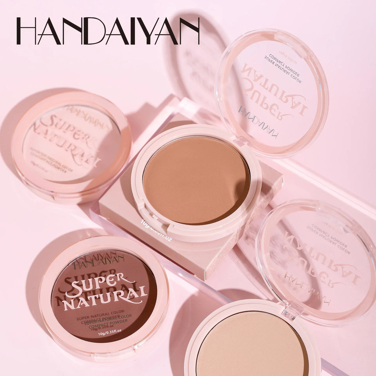 8-Color Matte Face Pressed Powder — 24-Hour Oil Control Setting Powder