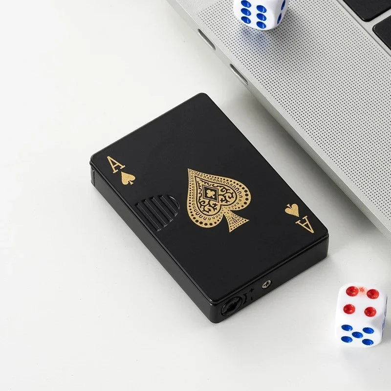 Ace of Spades Metal Butane Lighter