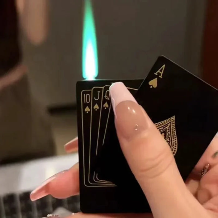 Ace of Spades Metal Butane Lighter